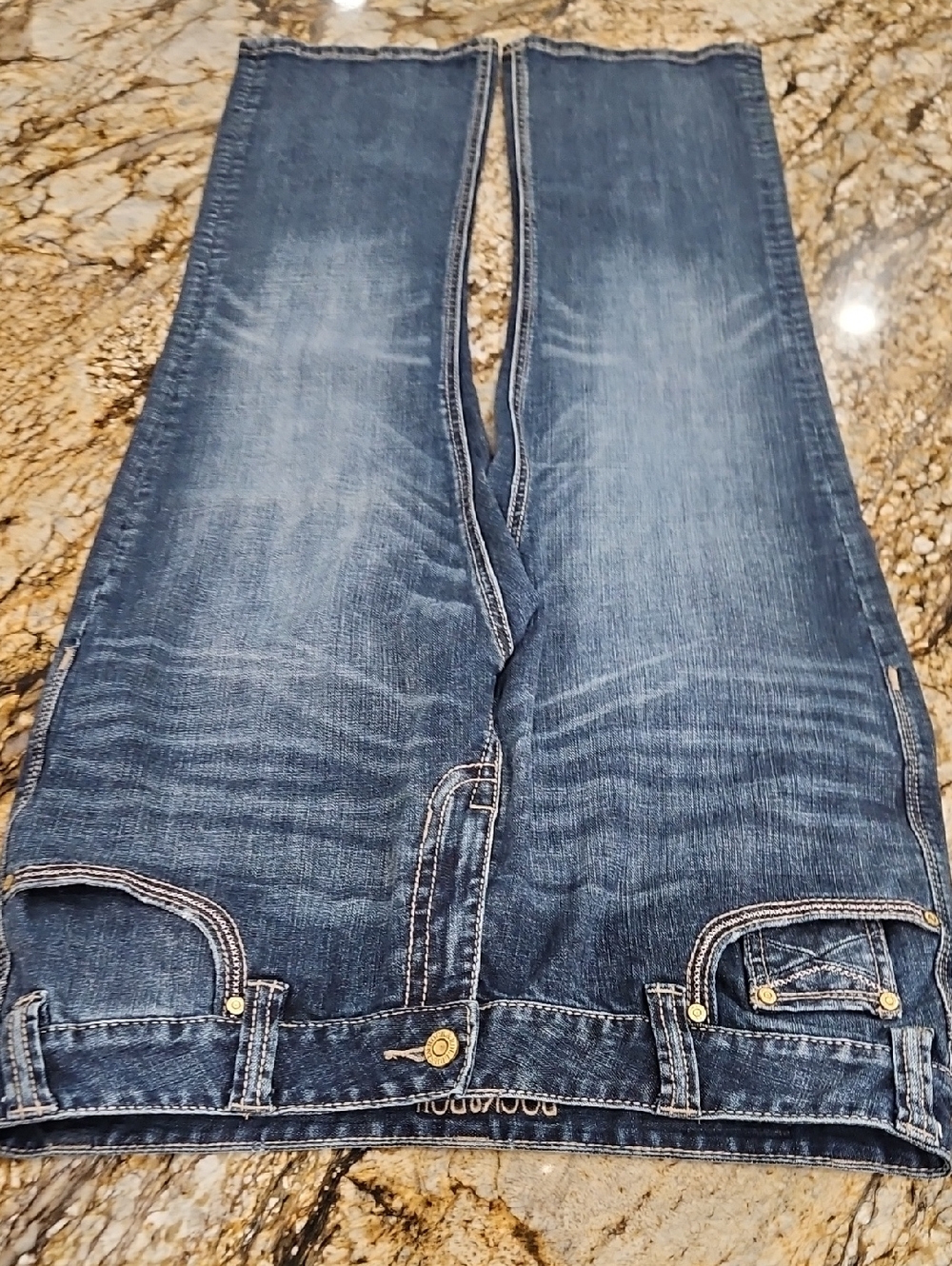 ROCK & ROLL Women's Cowgirl Boyfriend 32x30   Jeans. Inseam 28" Rise 10"